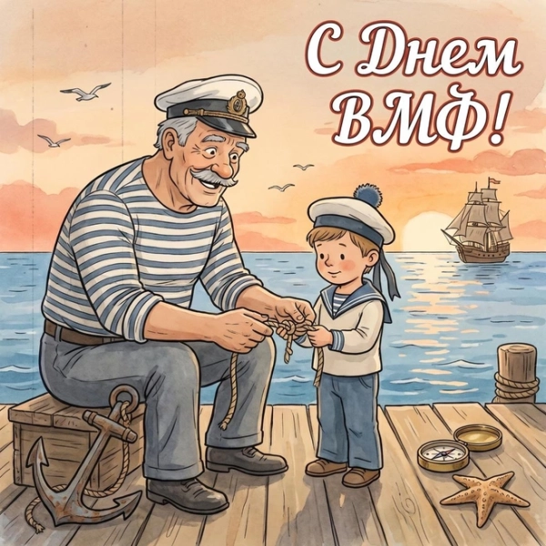 Красивые открытки на День ВМФ: 35 поздравлений в картинках