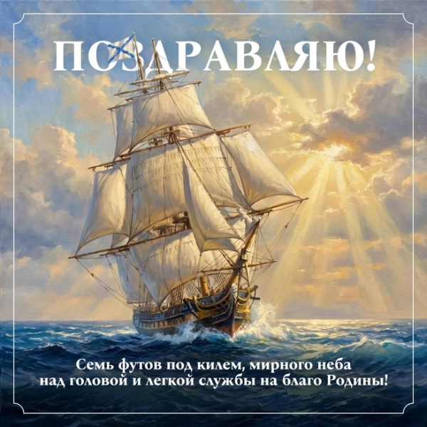 Красивые открытки на День ВМФ: 35 поздравлений в картинках